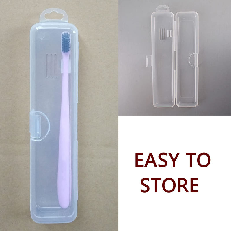 [Australia] - Juliyeh 3 Pcs Portable Toothbrush Storage Toothpaste Box Holder Plastic Travel Toothbrush Cover for Hiking Camping Business Trip 20*4.7*3CM White 