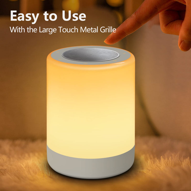 [Australia] - YYDSKIT White Noise Machine with Large Night Light, Sound Machine with 32 Soothing Sounds, Full Touch Control,Plug in, Auto-Off Sleep Timer for Baby Adults Kids Sleeping, Relaxing 