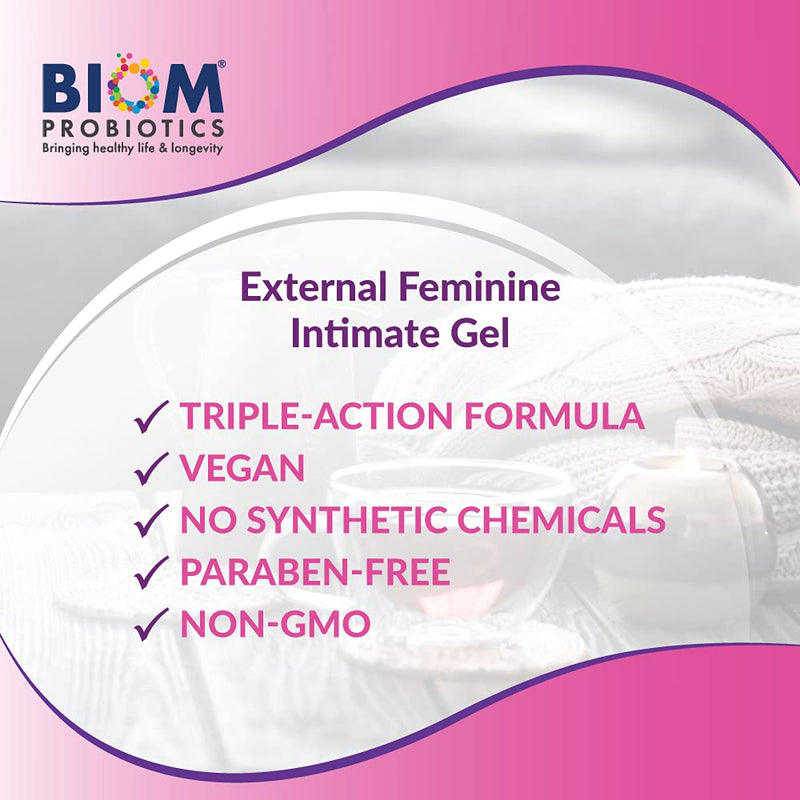 [Australia] - Biom Probiotics- VagiBiom Vaginal External Moisturizing Gel: Hyaluronic acid + Glutathione to moisturize and lightens vulvar darkening. 100% Natural Controls Dryness and lubricates tissues for intimacy, NO PARABENS. VEGAN FORMULA. Maintain Optimal pH, ... 
