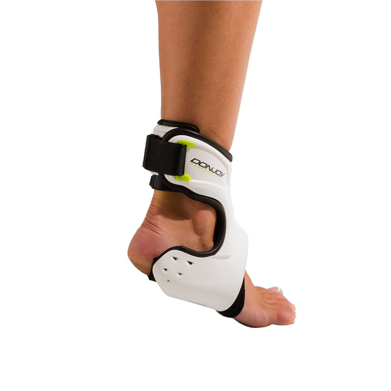 [Australia] - DonJoy Performance POD Ankle Brace, Best Support for Stability, Ankle Sprain, Roll, Strains for Football, Soccer, Basketball, Lacrosse, Volleyball X-Small Left Foot White 