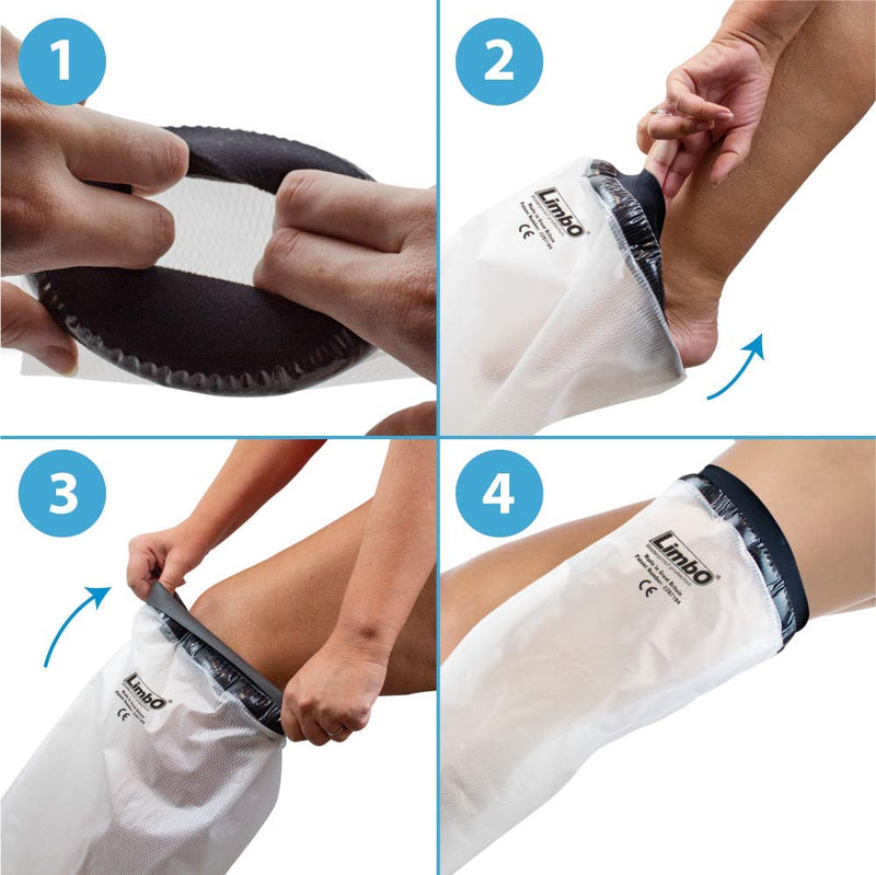 [Australia] - LimbO Waterproof Protectors Cast and Dressing Cover, Child Full Leg 4 to 5 Years Old FL45, 25 to 34 cm Upper Thigh Circumference FL45: 4-5 Yrs 