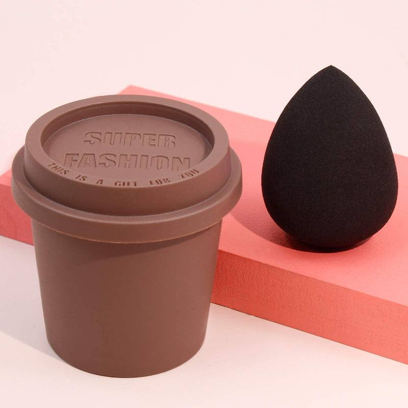 [Australia] - Foonbe Makeup Sponge, Latex Free and Vegan Makeup Blender Beauty Sponge, for Powder, Cream or Liquid Application (1 Pc, Black) 