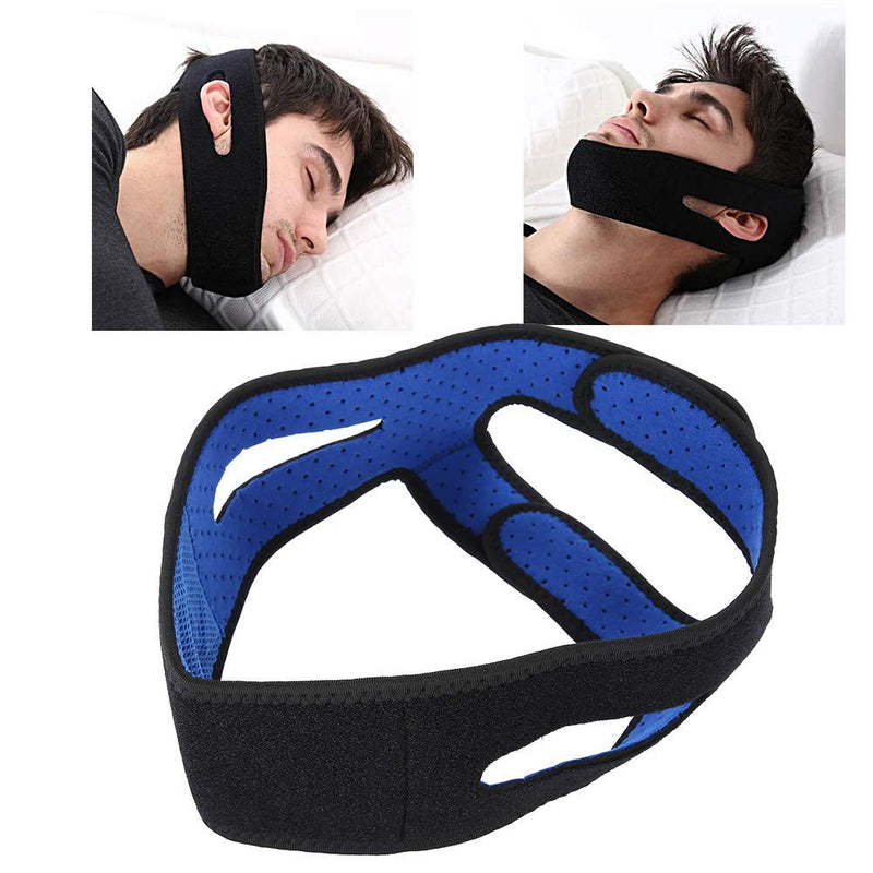 [Australia] - TMISHION Anti Snoring Strap, Adjustable Chin Strap Stop Snoring Headband Jaw Support Facial Lifting Belt Solution Brace Men Women Relief Snore Stop Sleep Aid Comfortable Snoring Solution Snore Stop 