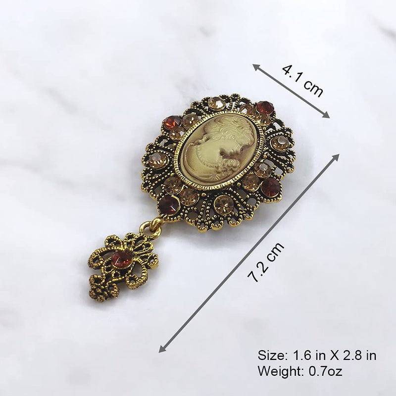 [Australia] - Kaimor Women's Brooch Retro Butterfly Brooch Fashionable Insect Brooch Ornament Decoration F4000 