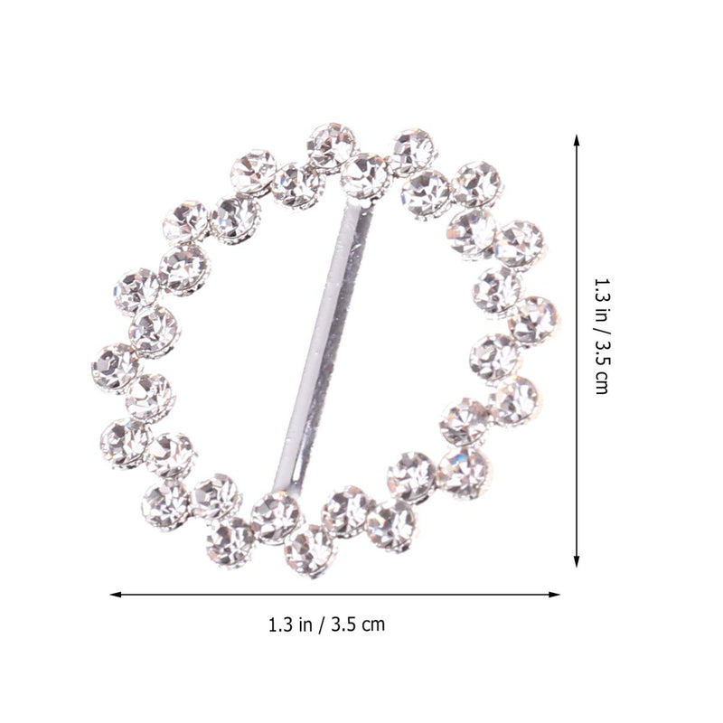 [Australia] - FENICAL Scarf Ring Pearl T Shirt Tie Ring Rhinestone Scarf Clips Buckle for Bridal Bridesmaid Dresses 