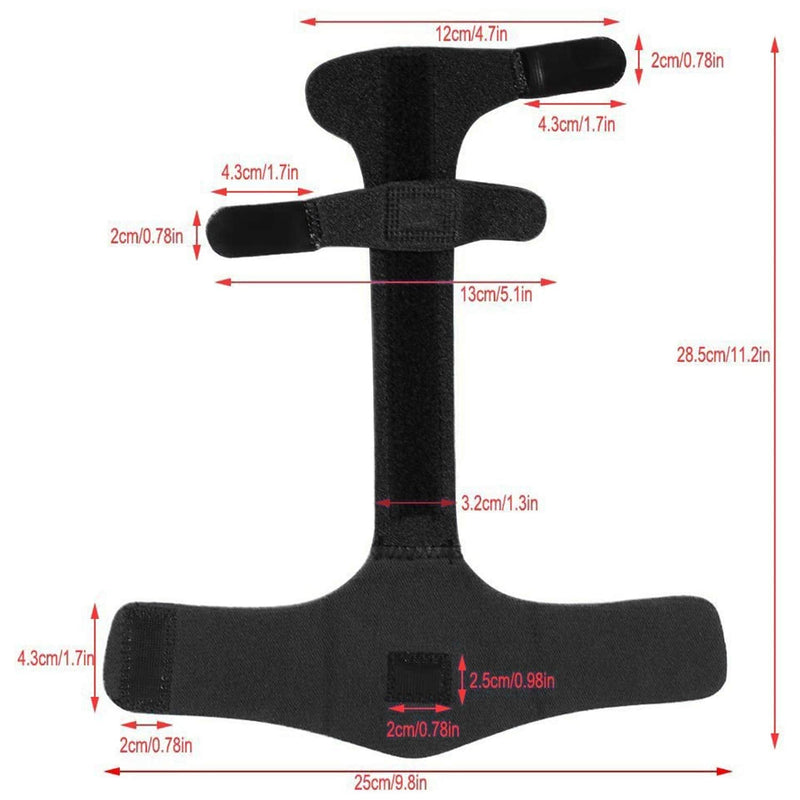 [Australia] - Finger Splint - Corpower Finger Extension Splint for Trigger Finger, Mallet Finger, Finger Knuckle Immobilization, Finger Fractures, Pain Relief from Stenosing Tenosynovitis - Finger Brace for Trigger (Black) Black 