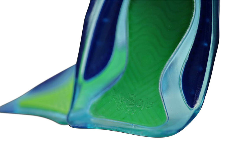[Australia] - KidSole Sport Traction Shock Absorbing Lightweight Gel Heel Cups for Kid's with Sensitive Heels, Heel Spurs, Plantar Fasciitis, or Ankle Pain (2 Pairs, 4 Single Heelcups) (Kid's Size 3-7) Kid's Size 3-7 