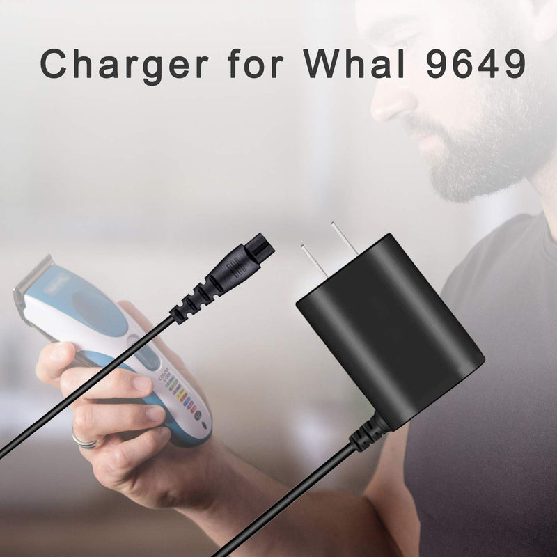 [Australia] - WUKUR Replacement Wahl 9649 Charger Cord Trimmer Clipper Charger AC Adapter Only for Wahl Model 9649 Color Pro Cordless, Power Cord for Wahl 9649 Trimmer Clipper Shaver 