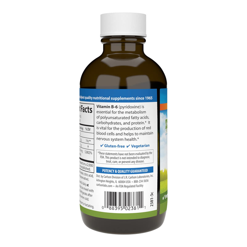 [Australia] - Carlson Labs Vitamin B-6 Liquid, 4 oz 