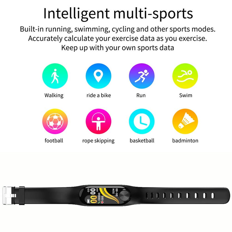 [Australia] - tongzhou Smart Wristband Z10 unisex Waterproof Heart Rate Monitor Blood Pressure Pedometer Sleep Fitness Sport Watch for IOS/Android 