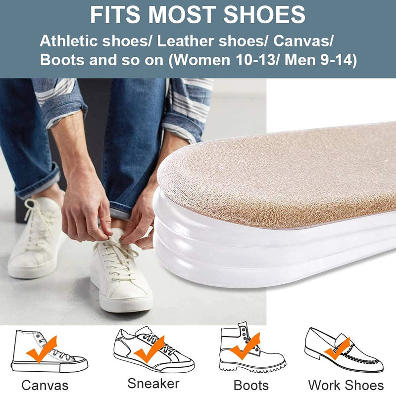 [Australia] - Sumifun Heel Lift Inserts, 4-Layer 1 Inch Gel Shoe Heels Inserts for Women, Adjustable Orthopedic Heel Pads for Heel Pain and Leg Length Discrepancies, Heel Cups 1/4" 1/2" 3/4" (Size S, 1 Pair) 
