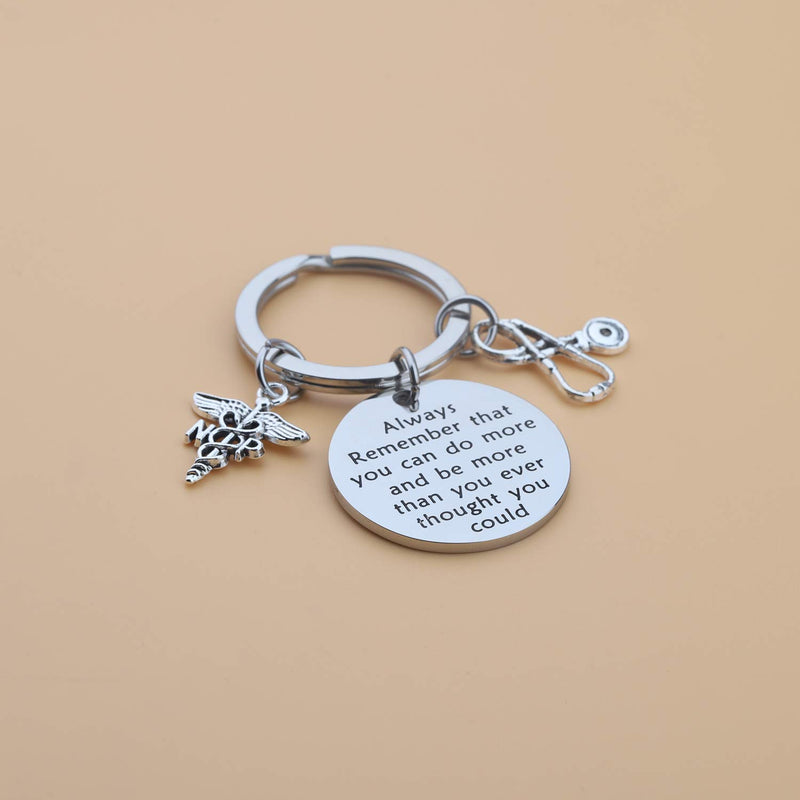 [Australia] - BAUNA NP Nurse Practitioner Gift NP Keychain Always Remember That You Can Do More NP Graduation Gift Nurse Jewelry 