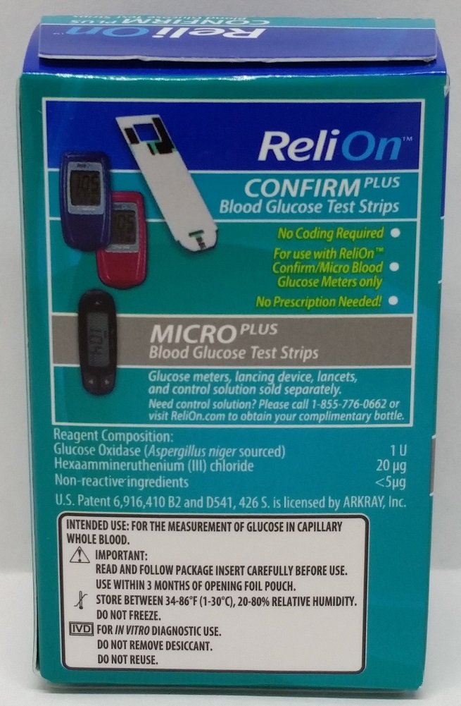 [Australia] - Relion Comfirm/Micro Test Strips 50 Ct 