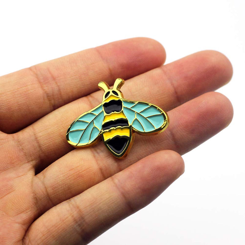 [Australia] - Honey Bee Enamel Pin Nature Animal Mini Bee Pin Badge Cute Bee Wildlife Lapel Pin Jewelry 