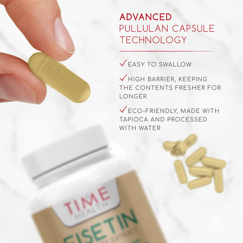 [Australia] - Fisetin - Ultra Pure - 100mg - 60 Capsules - Anti-Ageing - Autophagy - Senolytic - GMP Standards - UK Made - Vegan (120 Count (Pack of 1)) 120 Count (Pack of 1) 