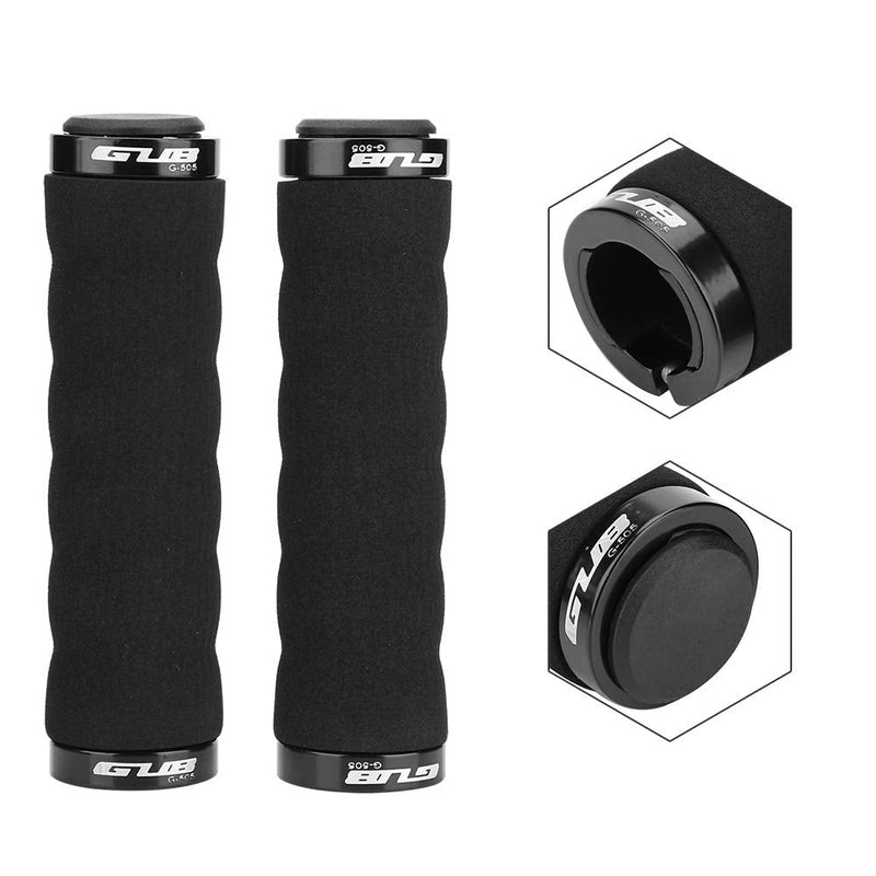 [Australia] - Keenso New Handlebar Grips Bicycle Road Mountain Bike Soft Rubber Handlebar End Grips 黑色 