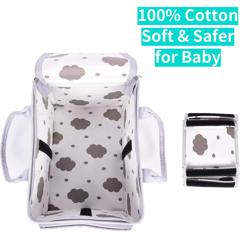 [Australia] - ELFGUS Baby Diaper Caddy, Portable Nappy Changing Organiser, Storage Bin for Baby Essentials for Newborn - Nappy Storage Basket for Baby - Infant Nursery Bag for Shower Gifts（with Gift Box） 