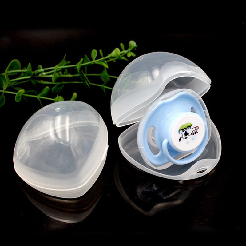 [Australia] - pengxiaomei 2 Pack Dummy Case, Transparent Pacifier Case Soother Pod Pacifier Holder Box for Kids 