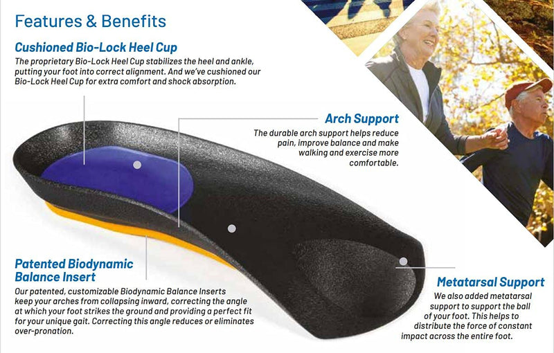 [Australia] - Orthotics Insoles Best Direct SUPERTHOTICS (for Men), Insoles for Arch Support, Plantar Fasciitis, Flat Feet, Instantly Relief Pain, Customizable (UK 8-10) UK 8-10 