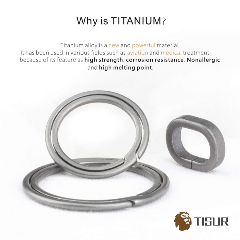 [Australia] - TISUR Titanium Key Rings for Keychains,Side Pushing Key Organizer Kit,Wisely Group Your Keys 2820 Set 