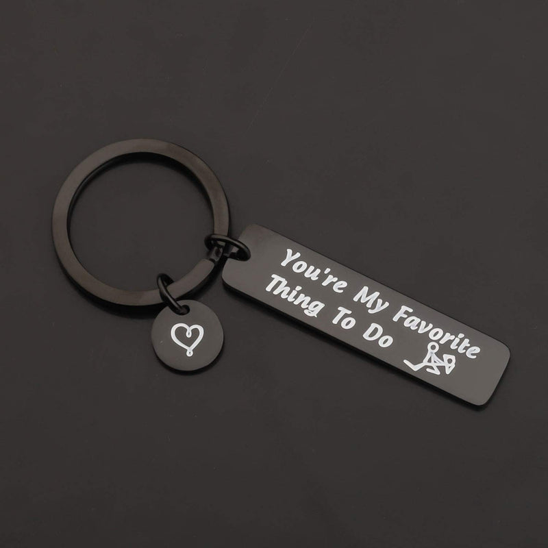 [Australia] - FAADBUK Funny Gift for Boyfriend Husband You’re My Favorite Thing to Do Naughty Gift Idea Gift for Wife Girlfriend Favorite Thing to Do Black 