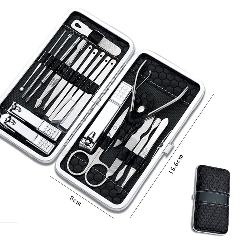 [Australia] - Manicure Set,Stainless Steel Manicure Kit,Professional Grooming Kit Nail,Care Kits,Portable Travel Nail Clipper Case,suit with Travel Case for Travel &Home 