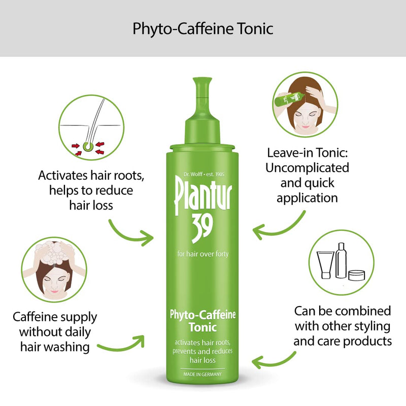 [Australia] - Plantur 39 Caffeine Tonic Prevents and Reduces Hair Loss 2x 200ml | Support Hair Growth and Hair Thickening | Women Hair Care Made in Germany 