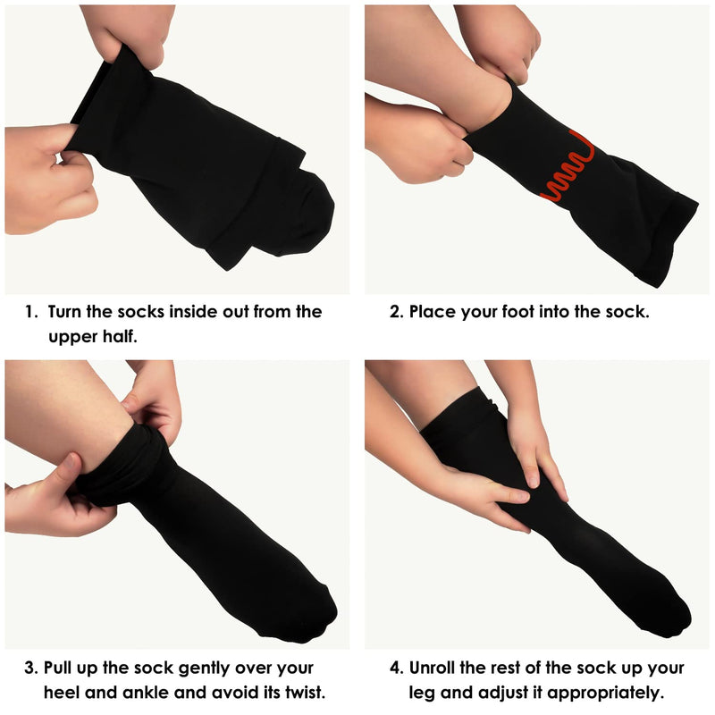 [Australia] - Plus Size Compression Socks Wide Calf for Women and Men 20-30 mmHg Extra Large for Circulation Support Recovery 01-heart XX-Large 