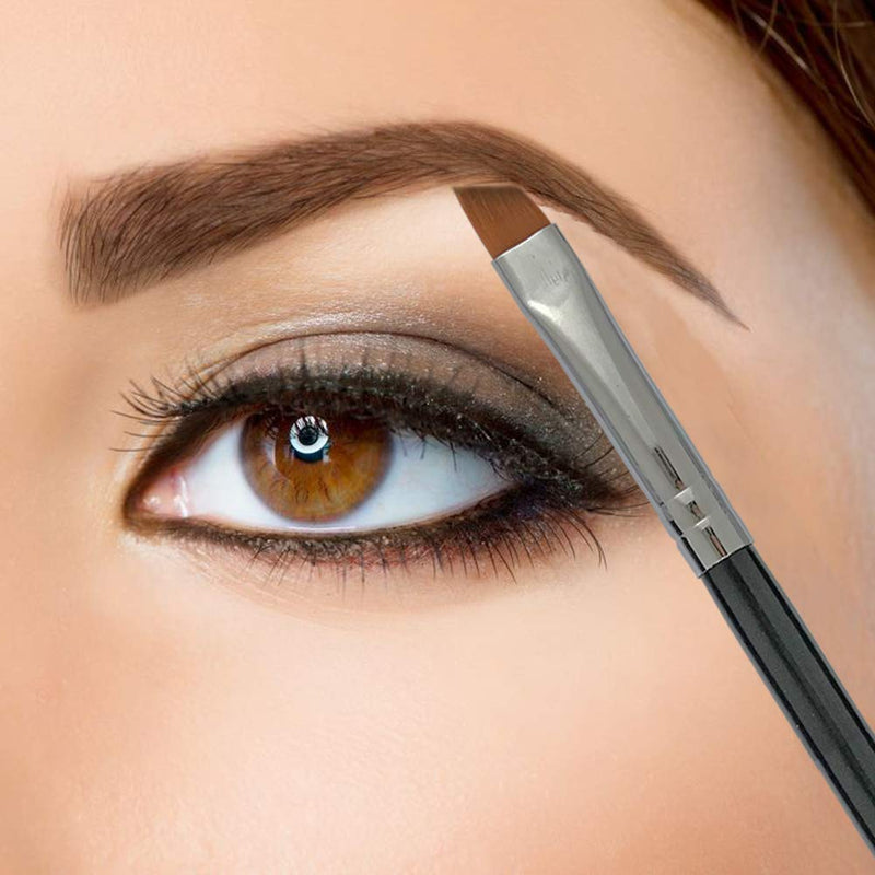 [Australia] - BENLILY 4pcs Eyebrow Brushes Set Eyeliner Groom Kit - Angled, Flat, Shader, and Spoolie Brush 