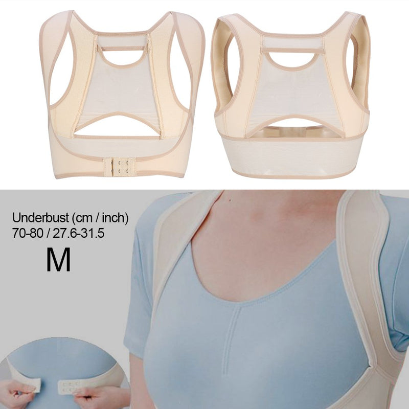 [Australia] - 4 Size Woman Posture Corrector for Adjustable Back Support Relieves Neck and Shoulder Pain, correction of student posture of the band(M) M 