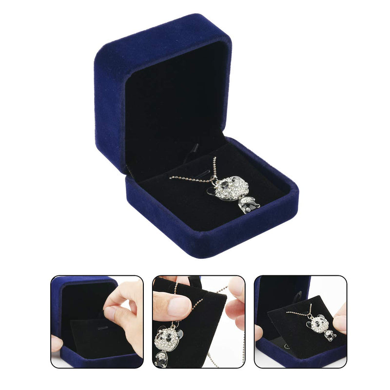 [Australia] - CM Necklace Box Velvet Necklace Pendant Box Jewelry Boxes Pendant Case for Necklace Chain Storage 
