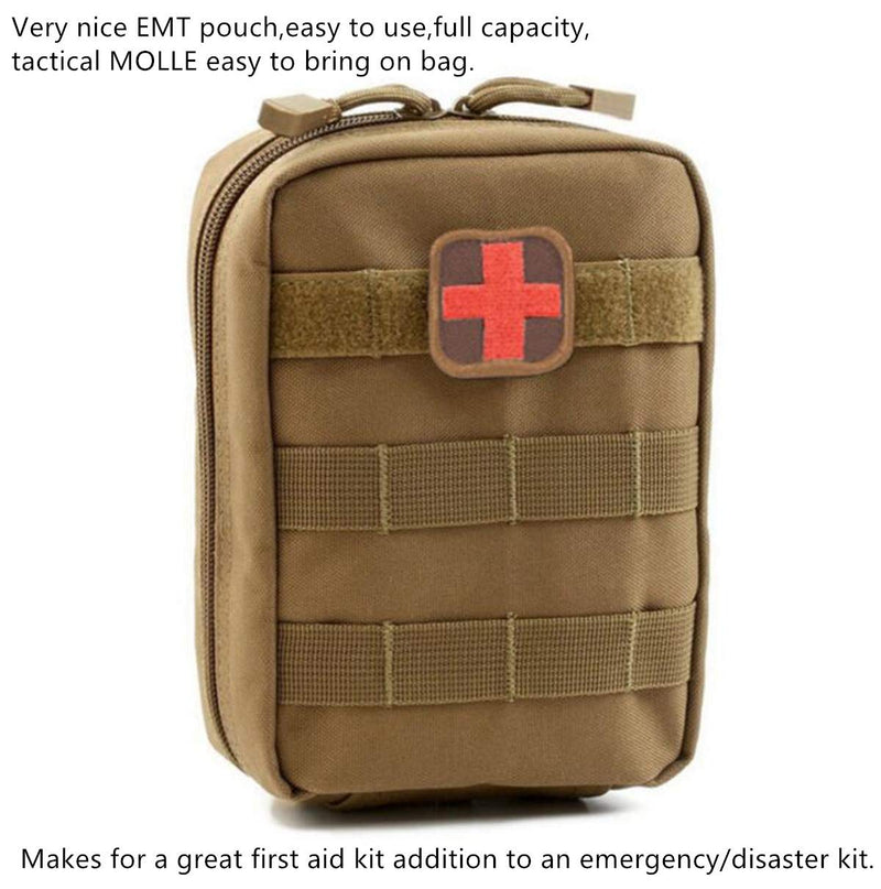[Australia] - ETOPARS EMT Medical First Aid IFAK Pouch For Tactical MOLLE Compatible Gear Hikers Campers Outdoor Enthusiasts Khaki 