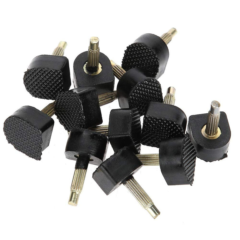 [Australia] - VOBOR U Shaped Heel Tip Heel Heel Cap Replacement Tips for High Heels Black High Heel Replacement Tips U Round Shape Heel Tip 60PCs (5 Different Size) 