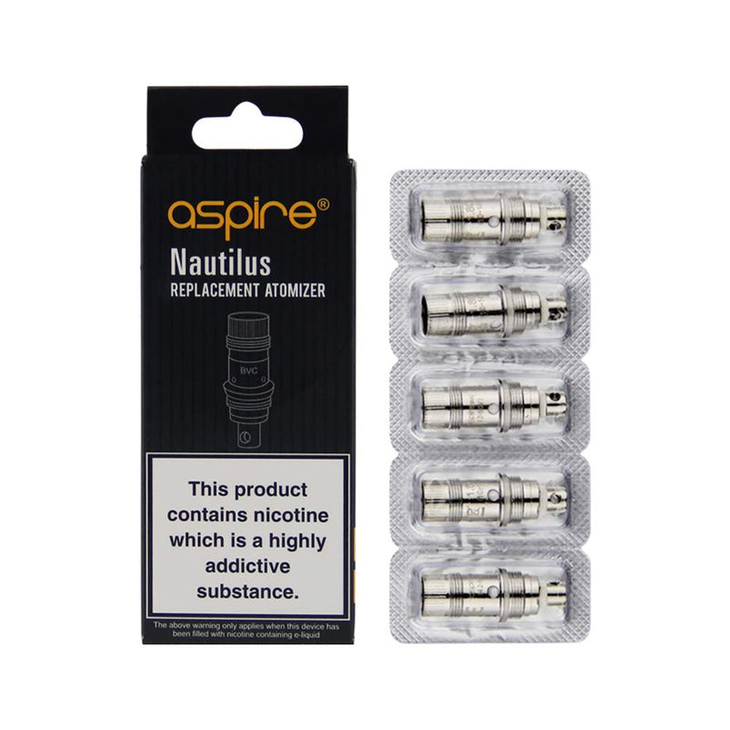 [Australia] - Aspire Nautilus Replacement Atomizer BVC Coils 1.8 ohm for Nautilus/Nautilus Mini/Nautilus 2 Tank/K3/Zelos 50W Kit (1.8 ohm) 