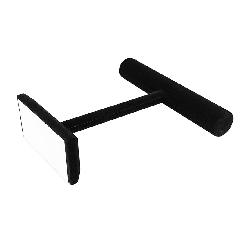 [Australia] - Ganen NEW Black Velvet Necklace T-Bar Jewelry Display Stand (Black) 