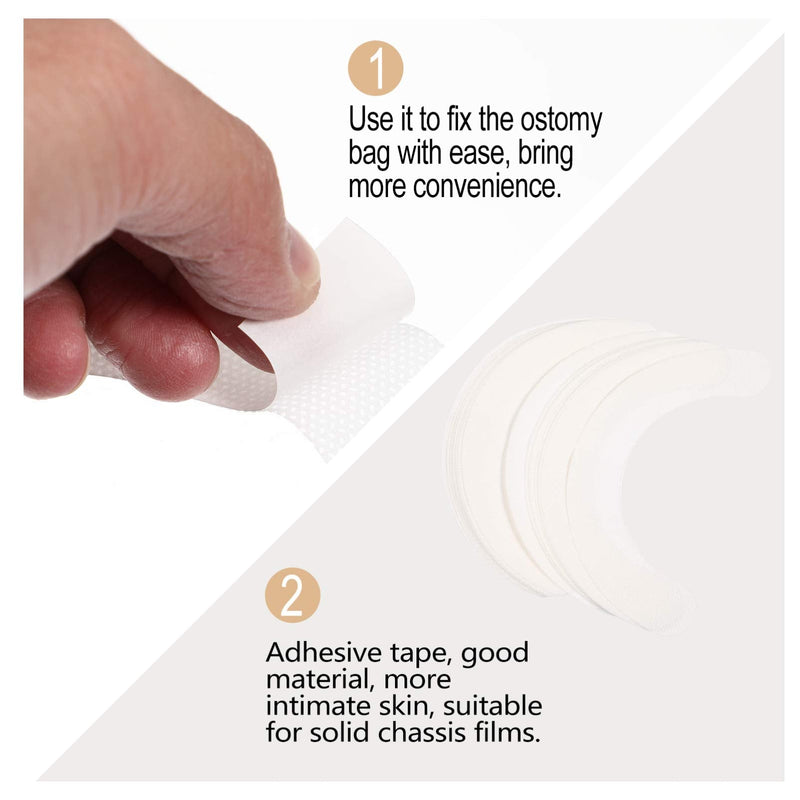 [Australia] - FOMIYES Coloplast Barrier Strips 20pcs Anti- Leak Stoma Skin Barrier, Fixing Strips Stoma- Pressure Sensitive Tape Ostomy Pressure Tape Sticker, 5.50X3.14in 