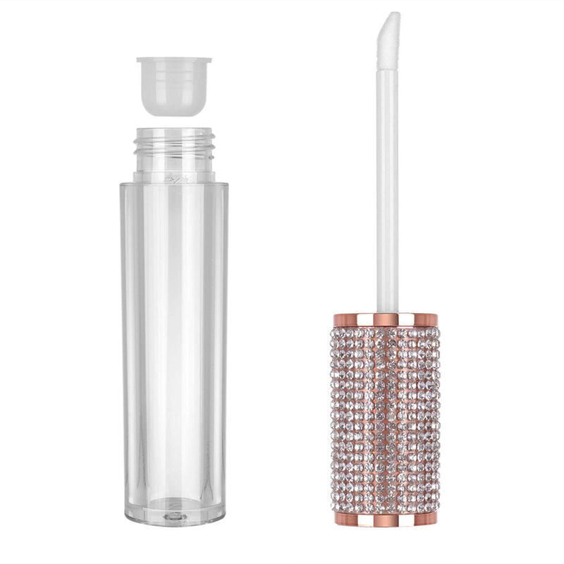 [Australia] - RONRONS 10 Pieces 5ml/0.17Oz Crystal Rhinestone Empty Lip Gloss Wand Tubes Lip Gloss Containers Lipgloss Lip Balm Bottles with Rubber Stoppers Perfect for Lip Gloss Balm Cosmetic Business 