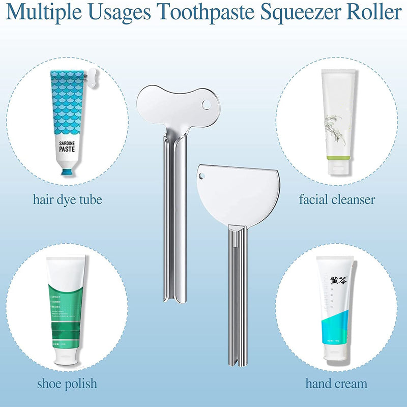 [Australia] - Tube Squeezer Stainless Steel Tube Squeezer Metal Tube Reel Tube Key Toothpaste Squeezer Key for Creams Cleaning Agent Mustard Family Kitchen Bathroom 6 Pieces 