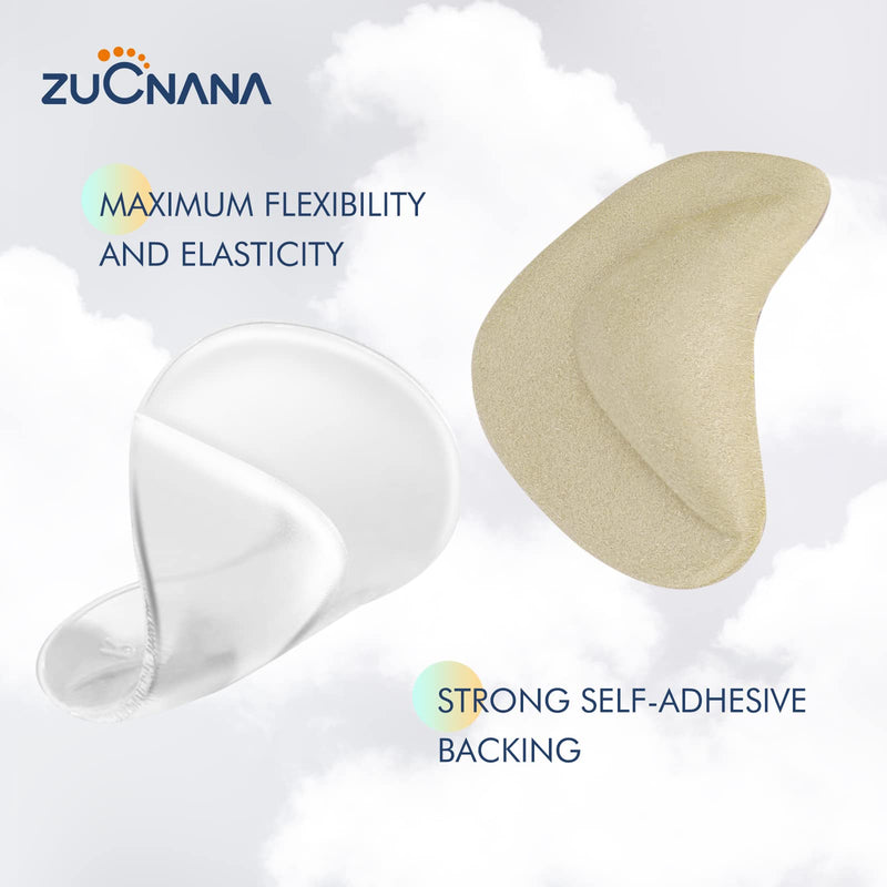 [Australia] - (12 Pieces) Arch Support Shoe Inserts for Flat Feet | Soft Gel Arch Support Insoles for Plantar Fasciitis | Reusable Arch Inserts for Foot Pain Relief Beige + Black + Clear 