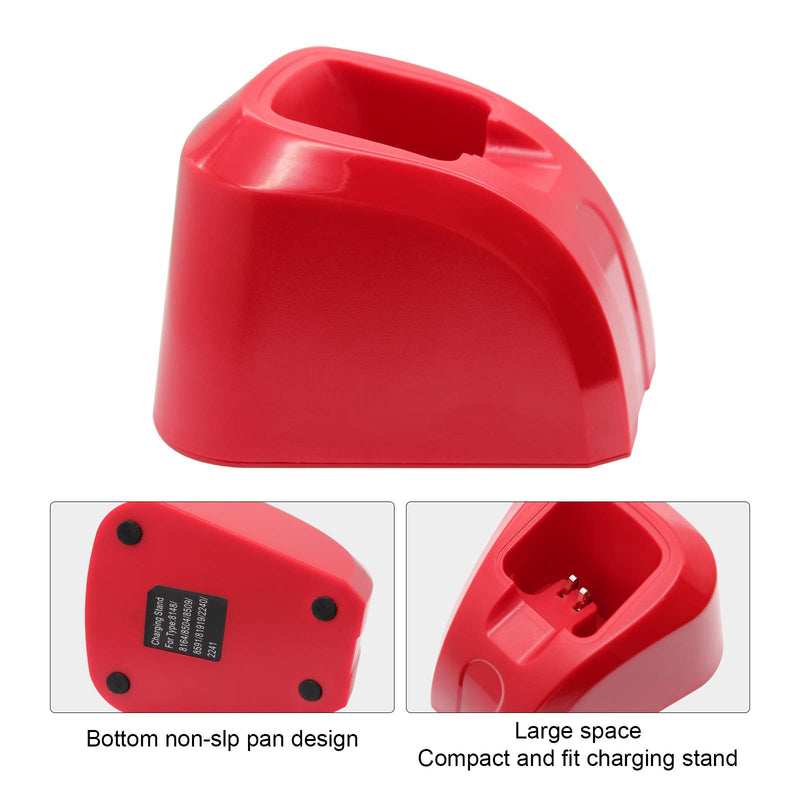 [Australia] - Anrom Hair Clipper Charging Stand, Special Socket Type Charging Stand for Barber Salons, Suitable for Wahl #8148, 8164, 8509, 8591，81919 Hair Clippers (red) red 