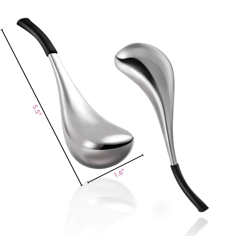 [Australia] - Ice Globes Facial Skin Care Tools for Women Face Eyes, Stainless Steel Face Beauty Cryo Sticks for Girls Ladies, Cooling Spa Globes with Storage Case 