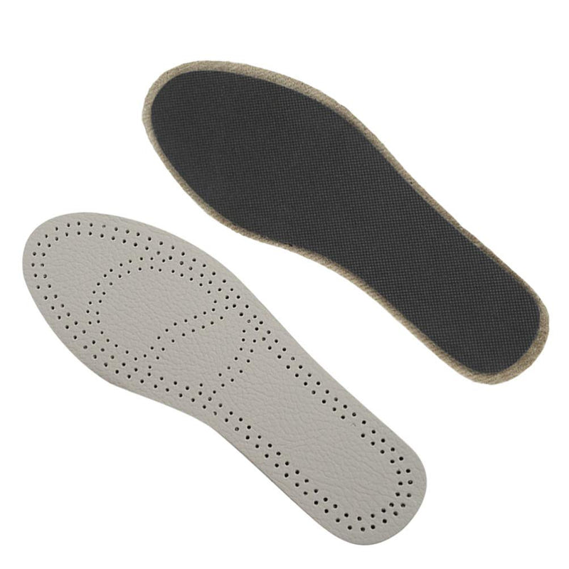 [Australia] - Healifty 1 Pair Leather Insoles Breathable Sweat Absorb Sport Inserts Shoes Cushions for Men Women Size 39-40 