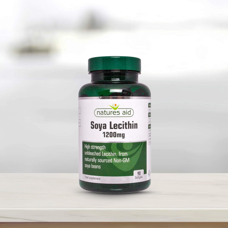 [Australia] - Natures Aid Lecithin, 1200 mg, 90 Softgels (Produced from Naturally Sourced, Non-GM Soya Beans, Source of Phospholipids, Made in the UK) 