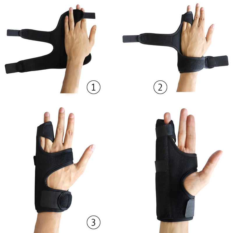 [Australia] - Soles Neoprene Boxer Break Metacarpal Splint Brace Fits both Left/Right Hand, Finger Splint 