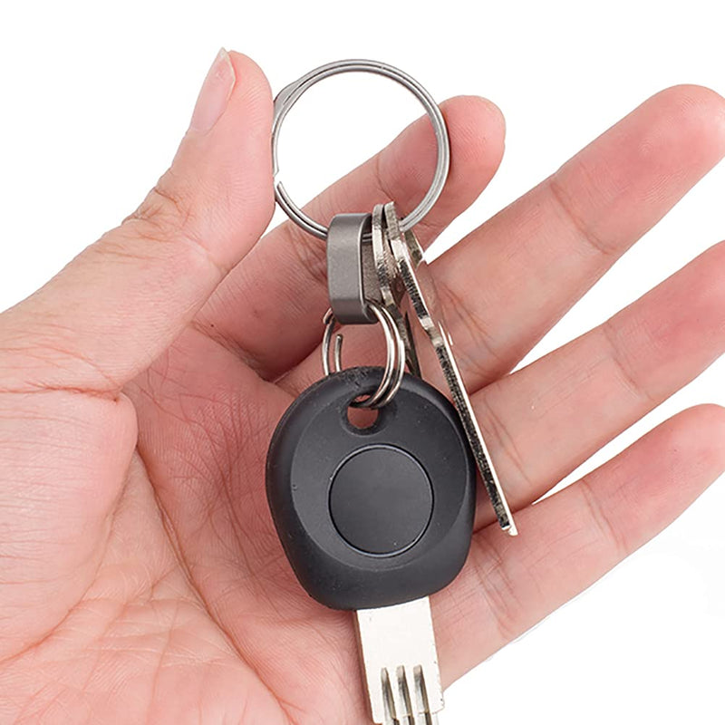 [Australia] - TISUR EDC Titanium Keyring, Side-Pushing Designed (4-Pack) Key Chain Key Rings Holder Split Rings, Group Your Keys 4K22 