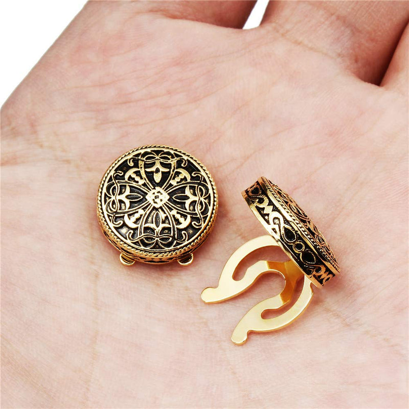 [Australia] - AMITER Button Covers for Men Vintage Cufflinks for Men’s Shirt–Best Cufflinks Gifts for Wedding Party Business Gold Tone 
