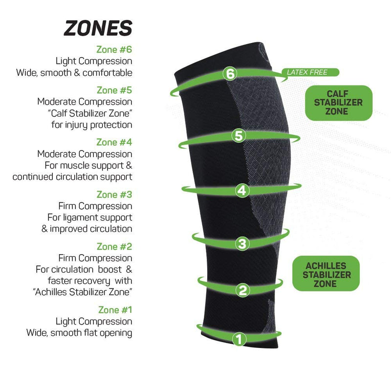 [Australia] - OS1st CS6 Compression Leg Sleeves (Two Performance Calf Sleeves) Relieve shin splints, Reduce Muscle Cramps, Improve Circulation and Enhance Recovery Orange Medium 