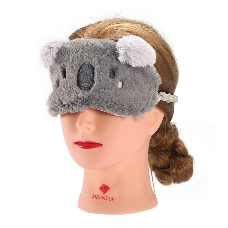 [Australia] - Cute Eye Mask, Animal Fluffy Sleep Eye Cover Sleeping Mask Blindfold with 3D Ears for Kids Girls Women (Koala) Koala 