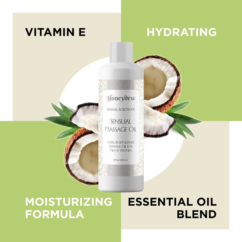 [Australia] - Sensual Massage Oil for Couples - Relaxing Massage Oil for Men and Women - Body Oil with All Natural Ingredients - Great for Aromatherapy Deep Tissue Massage with Pure Lavender Essential Oil for Skin 
