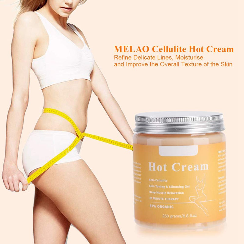 [Australia] - 250g Cellulite Hot Cream Body Slimming Firming Cream Tightening Skin Body Shaper Reduce Appearance of Cellulite Firming and Toning Improves Skin Circulation 